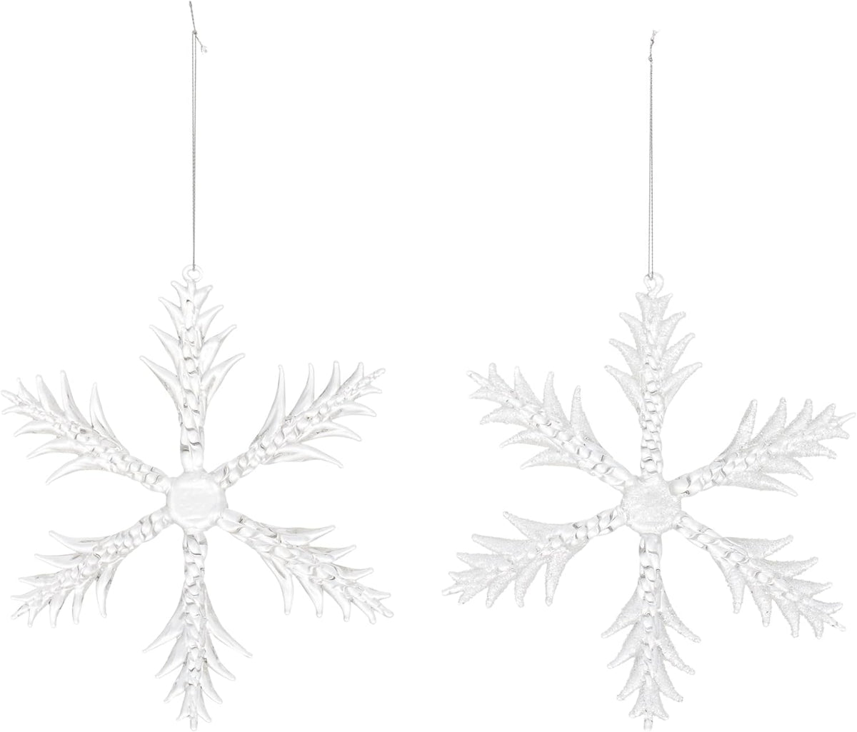 Snowflake Glass Ornament Assorted