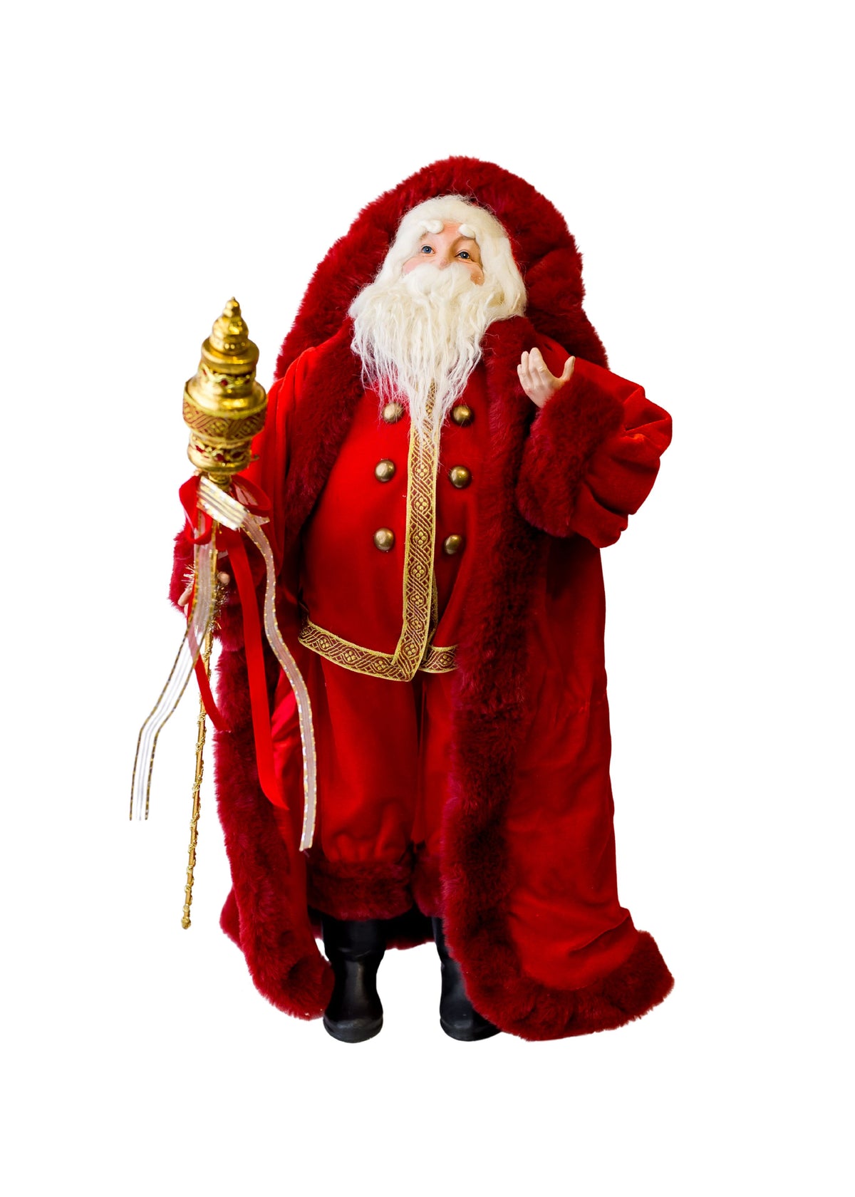 23" Red Gold Santa Figurine (CLR)
