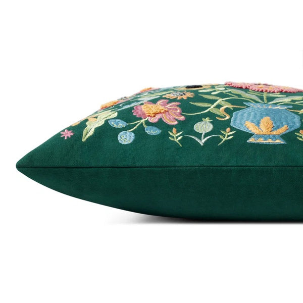 18x18 Gabriella Evergreen Loloi Throw Pillow
