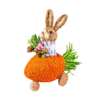 Bunny In Carrot Car, Set of 2