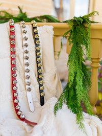 3' White Narrow Bell Strap with 20 Bells