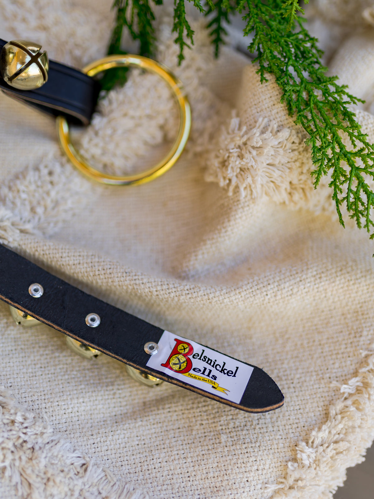 3' White Narrow Bell Strap with 20 Bells