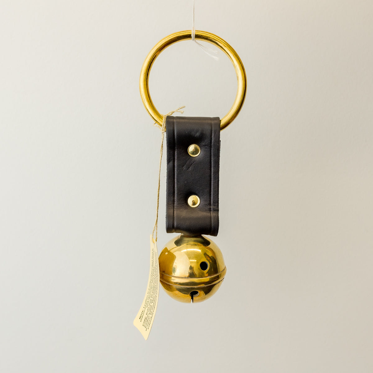 8" Black Elf Bell with Brass Bell