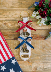 250th USA Patriotic Leather Bell Strap/ Door Chime