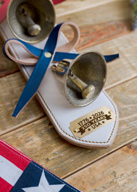 250th USA Patriotic Leather Bell Strap/ Door Chime
