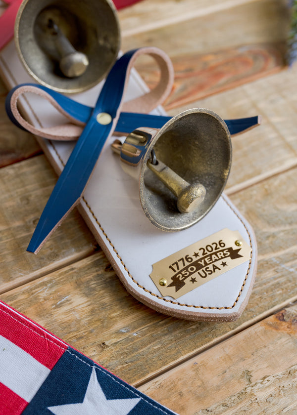 250th USA Patriotic Leather Bell Strap/ Door Chime