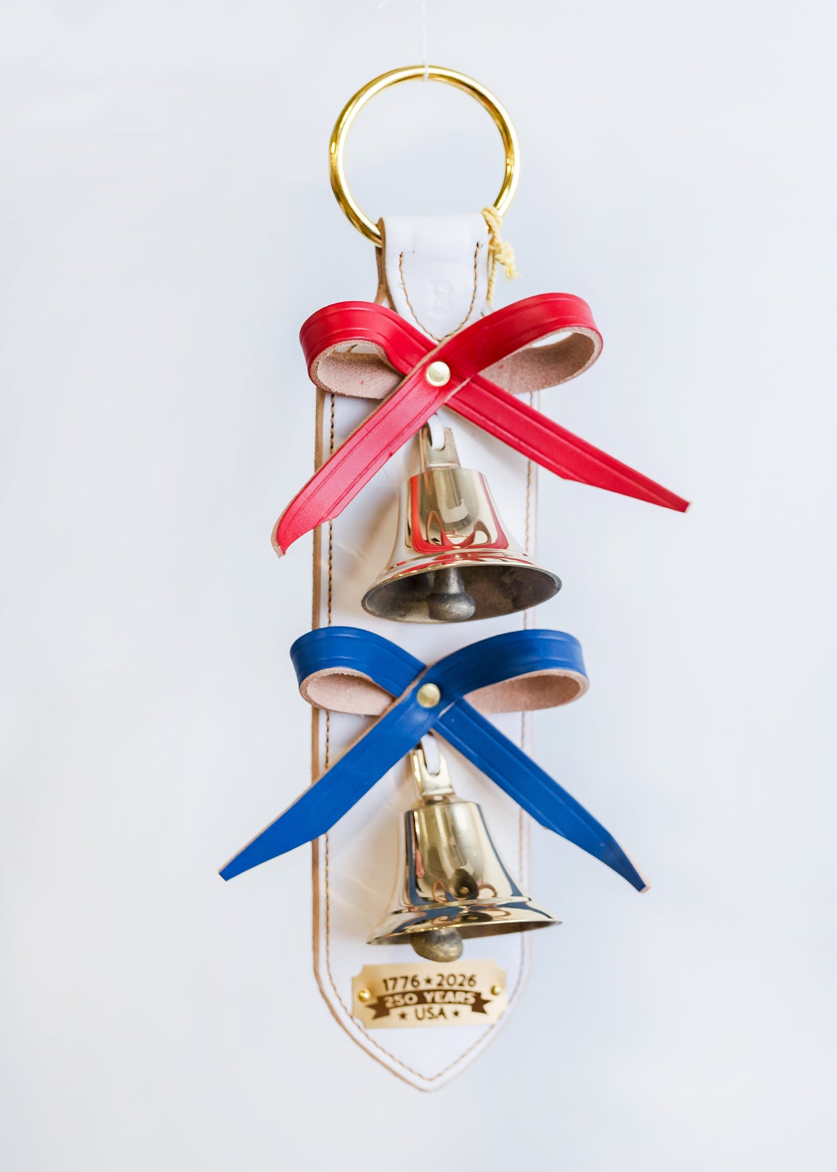 250th USA Patriotic Leather Bell Strap/ Door Chime