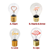 5" Valentines Light Bulb Assorted