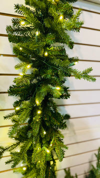 9'X12' Wasatch Frasier Fresh Cut Garland with Warm White LED