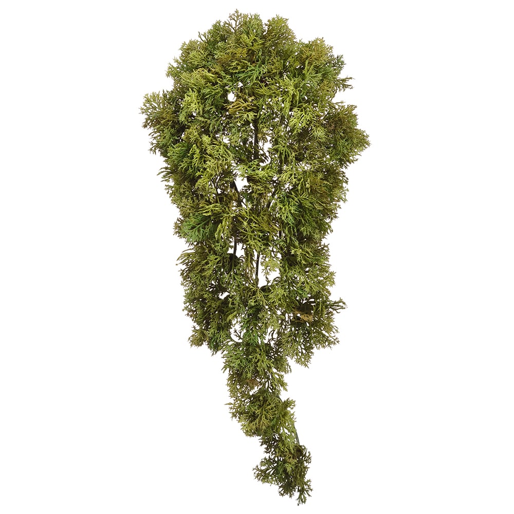 14" Hanging Artificial Green Moss Stem