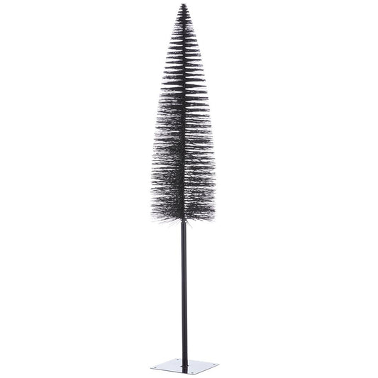 49" Bottle Brush Tree With Metal Stand