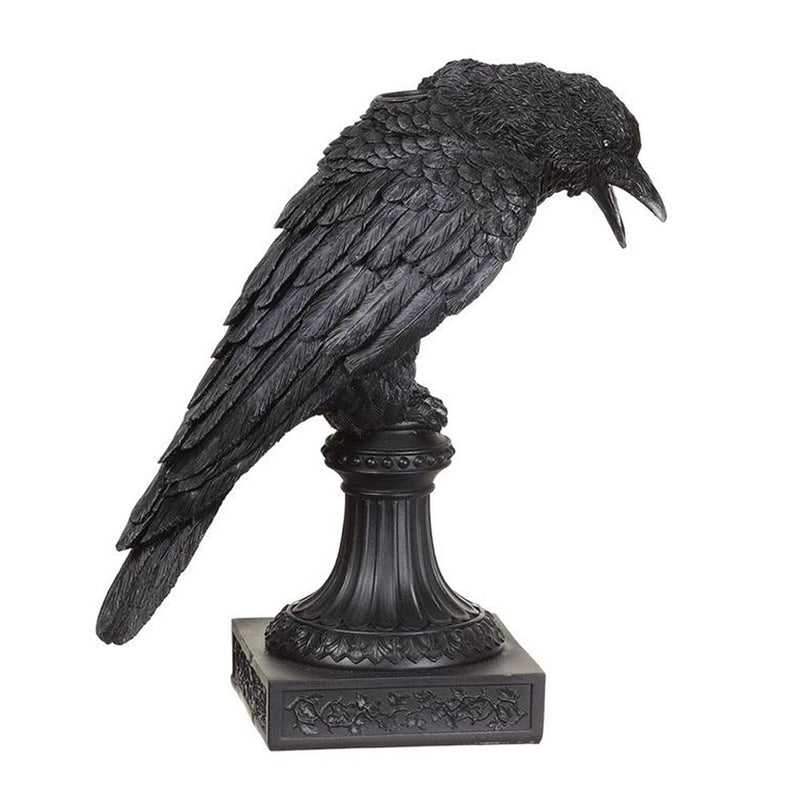 12" Crow on Stand Candleholder Assorted