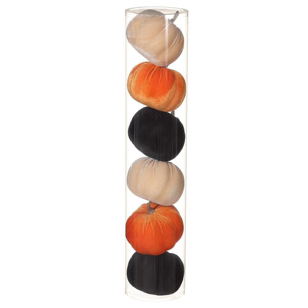 Velvet Pumpkin Set of 6