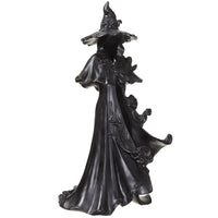 Prelit Elegant Gothic Witch Statue