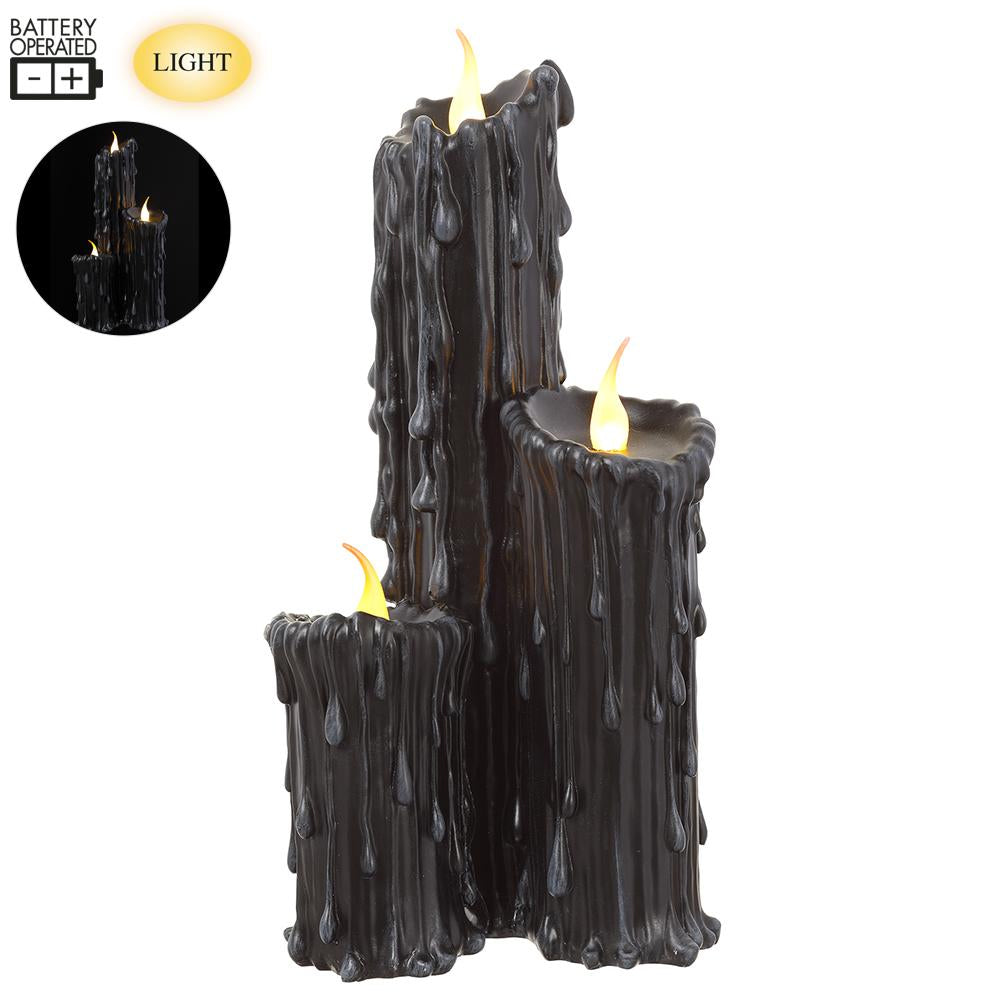 17.75" Battery Operated Faux Candles With Light