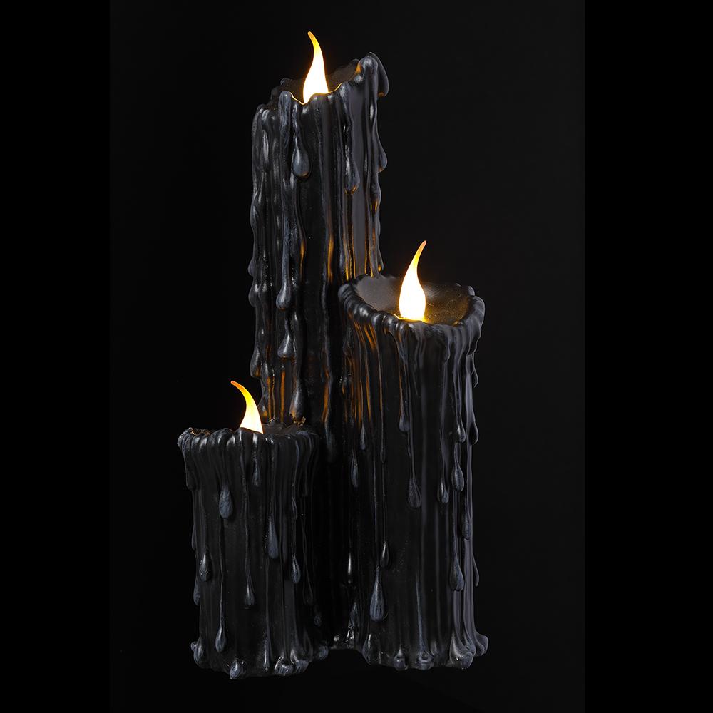 17.75" Battery Operated Faux Candles With Light