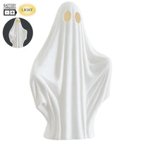 10.5" Battery Operated Ghost With Light White