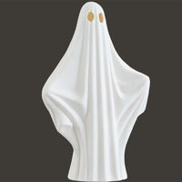 13.5" Battery Operated Ghost With Light White