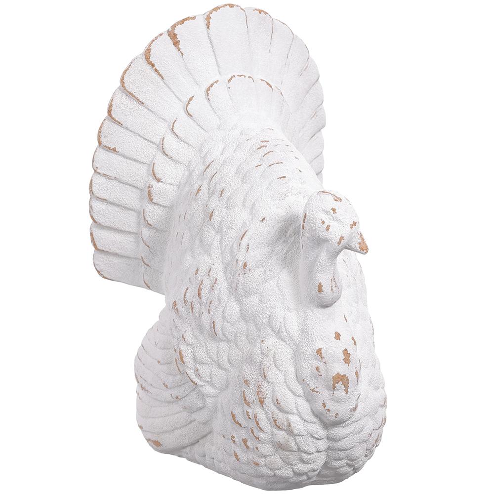 14" Turkey  White Antique