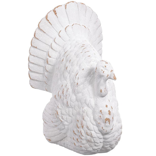 14" Turkey  White Antique