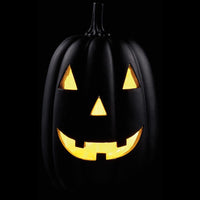 11" Battery Operated Jack-O-Lantern With Light Black