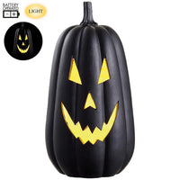 17" Battery Operated Jack-O-Lantern With Light Black