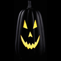 17" Battery Operated Jack-O-Lantern With Light Black