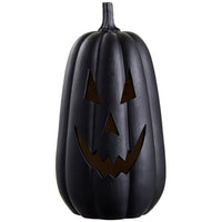 17" Battery Operated Jack-O-Lantern With Light Black