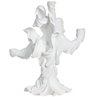 Candleholder Taper Ghost 17" White