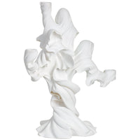 Candleholder Taper Ghost 17" White