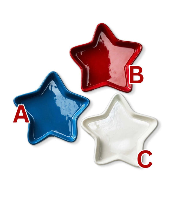 Star Appetizer Plates, Assorted