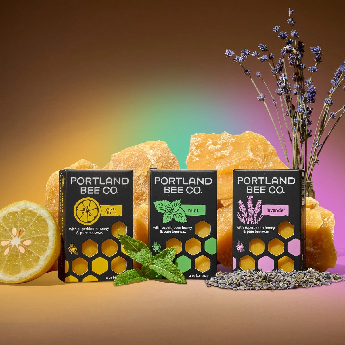 Beeswax and Honey Soap Bars Assorted