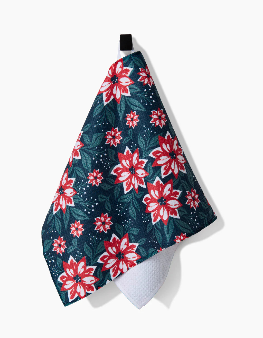 Poinsettia Garden Geometry Towel