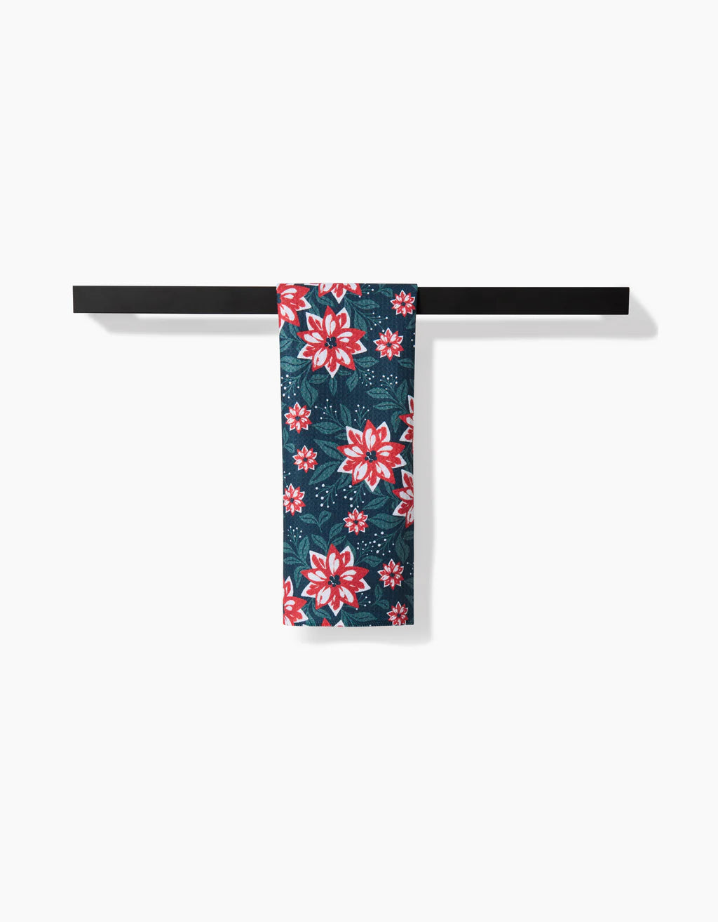 Poinsettia Garden Geometry Towel