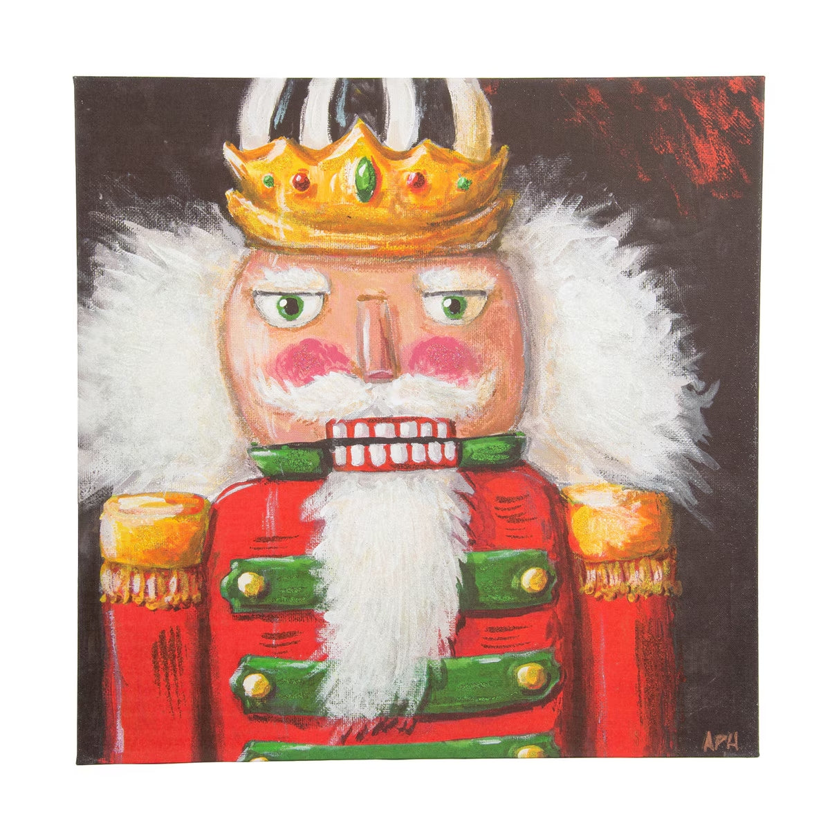 Elegant Canvas Nutcracker Artwork