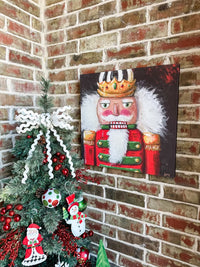 Elegant Canvas Nutcracker Artwork