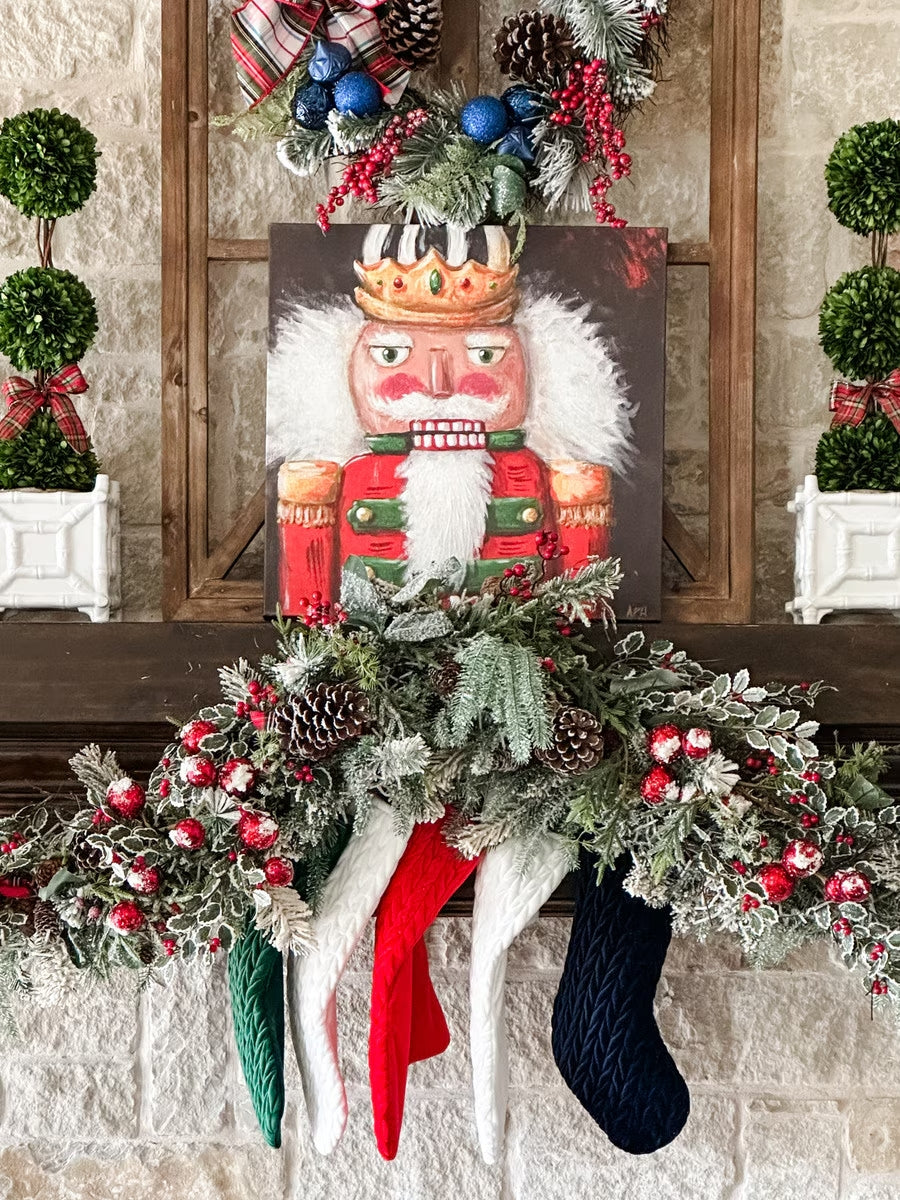 Elegant Canvas Nutcracker Artwork