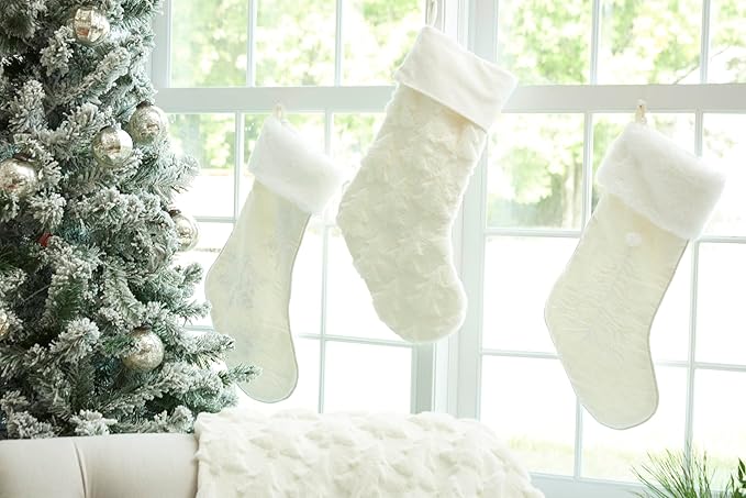 20"  Frosted Trees Christmas Stocking