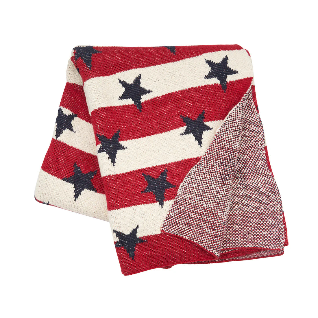 Stars And Stripes Knit Throw