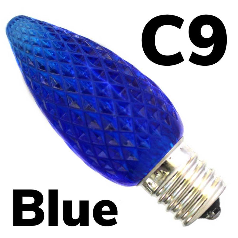 C9 LED Faceted Bulb