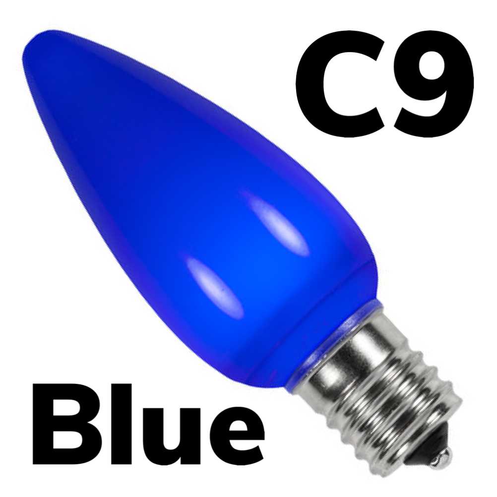 C9 LED Smooth Opaque Bulb