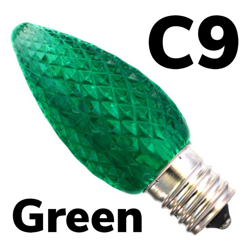 C9 LED Faceted Bulb