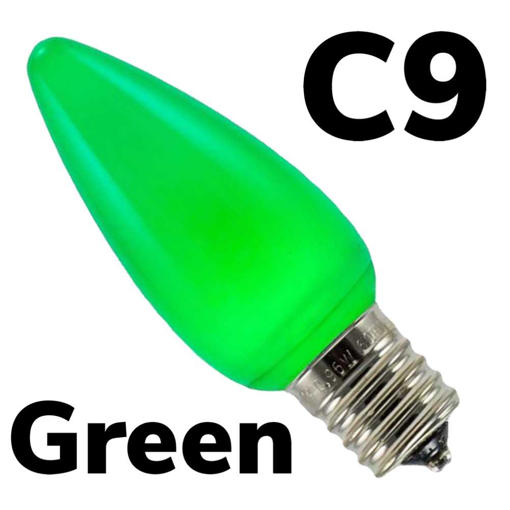 C9 LED Smooth Opaque Bulb