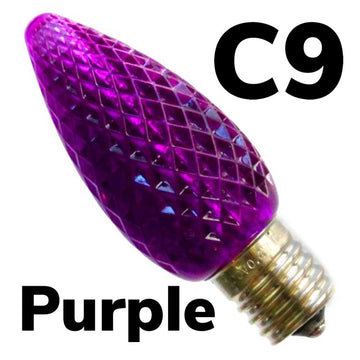 LED Purple Faceted