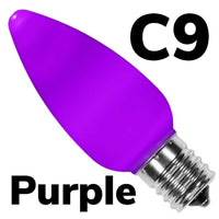 C9 LED Smooth Opaque Bulb