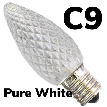 LED Pure White Faceted