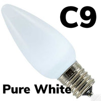 C9 LED Smooth Opaque Bulb