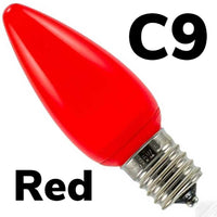 C9 LED Smooth Opaque Bulb