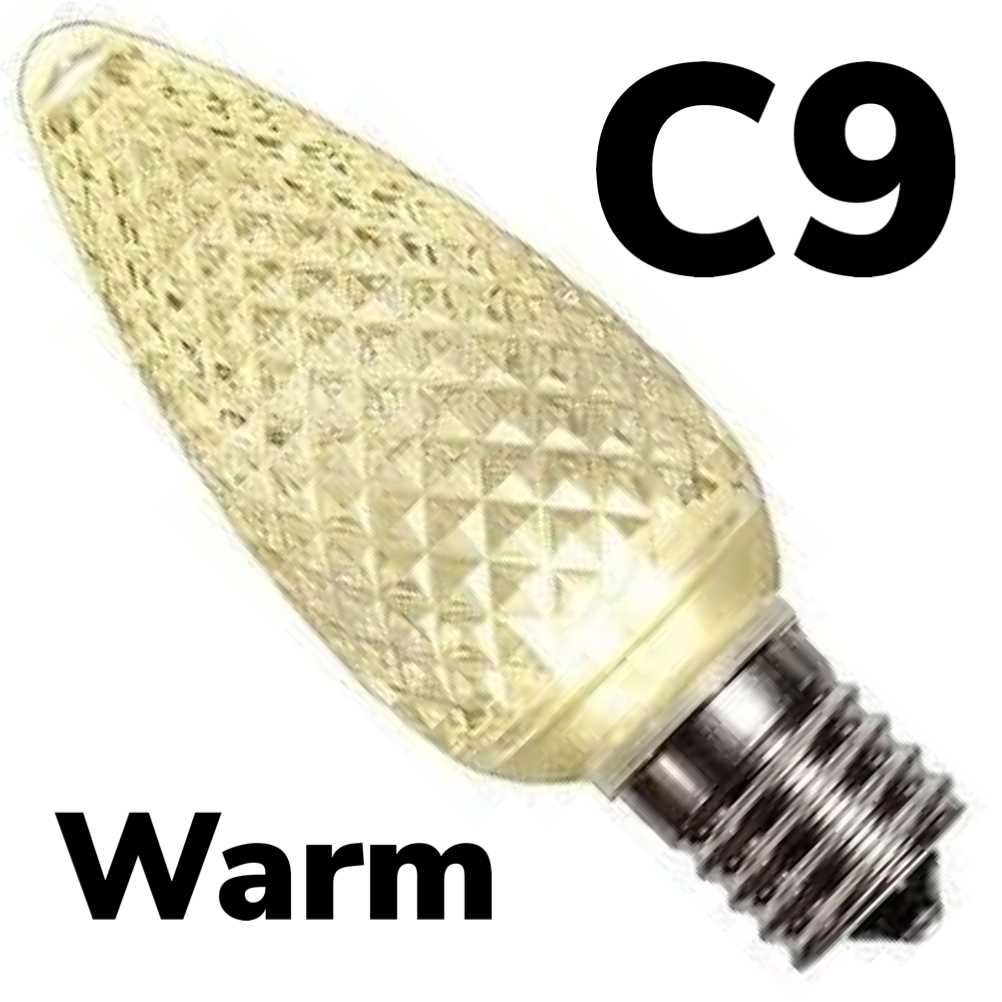 C9 LED Faceted Bulb