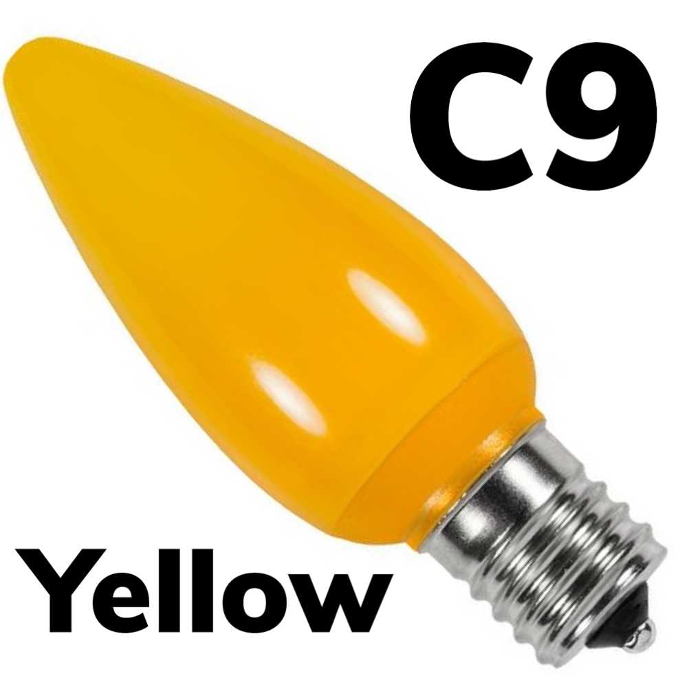 C9 LED Smooth Opaque Bulb